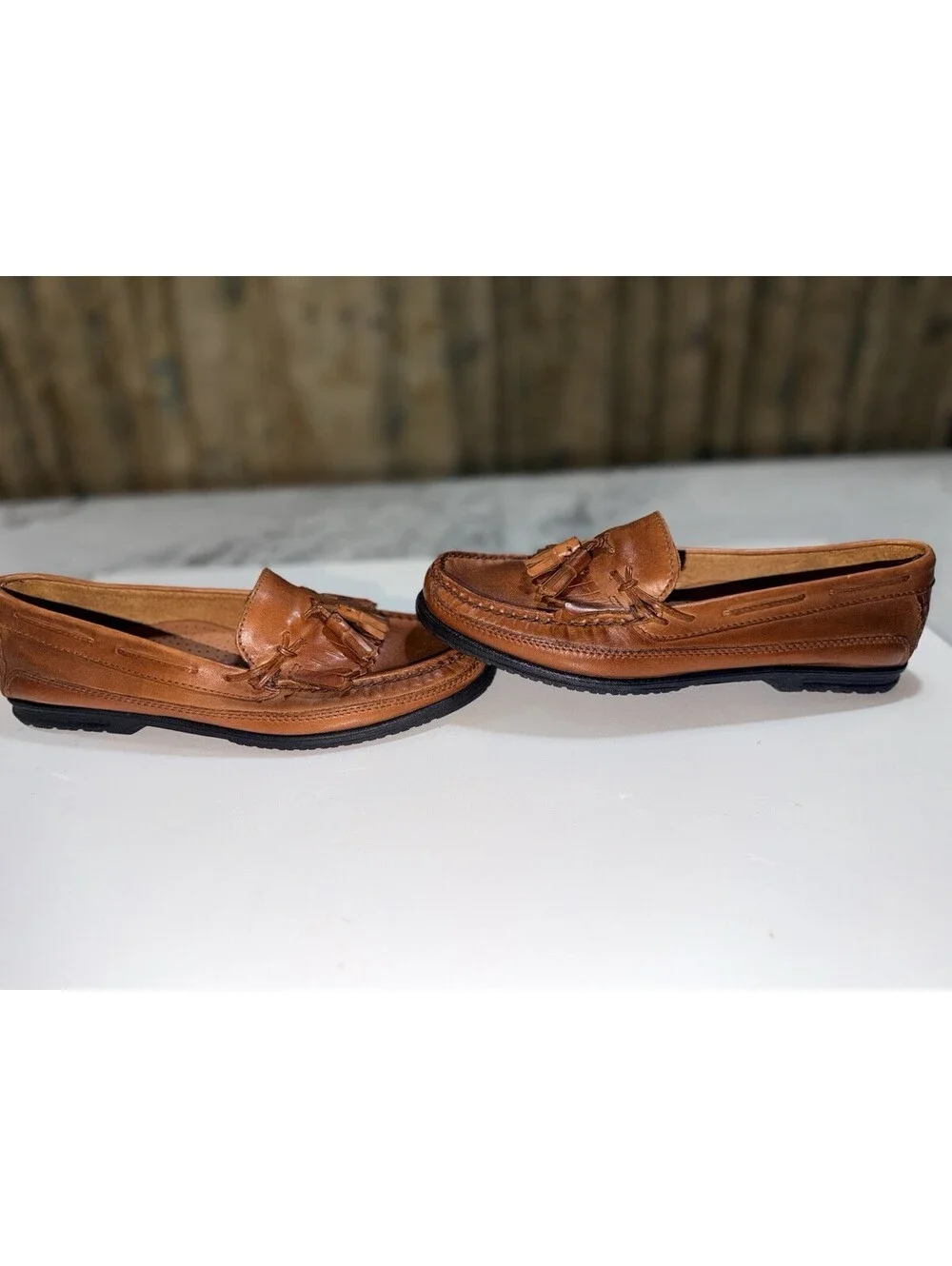 Giorgio Brutini Brown Leather Tassel Loafers Men’s 10.5